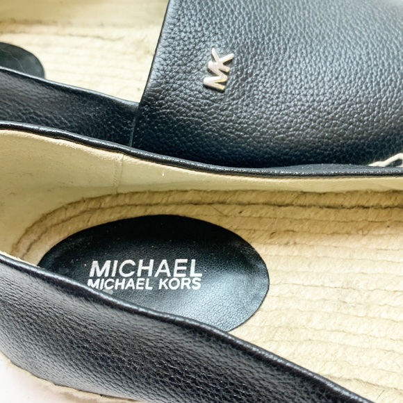 Michael Kors black leather espadrilles EUC 6.5 - Picture 4 of 9